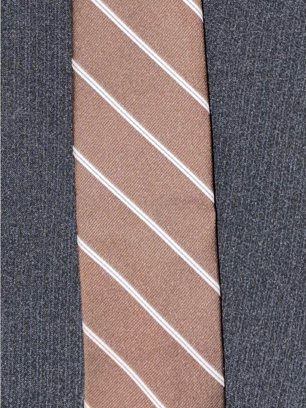 Pierre Cardin Brown Diagonal Stripe Tie